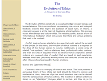Tablet Screenshot of evolutionaryethics.com